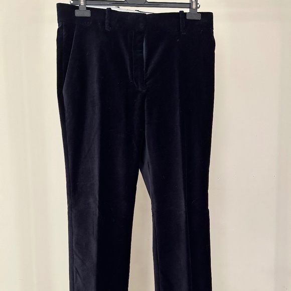 COS dark blue velvet classic pants - Picture 5 of 5